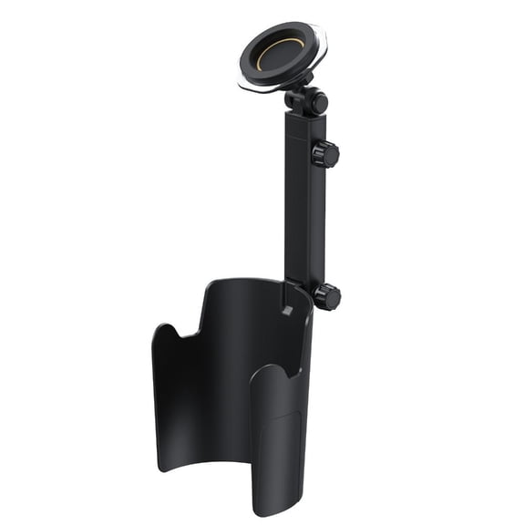 MOMOJIA Universal Magnetic Phone Car Mount Cup Holder Stand Space Saving Design For 4-6.7 Inch Mobile Devices 360 Adjustable ABS