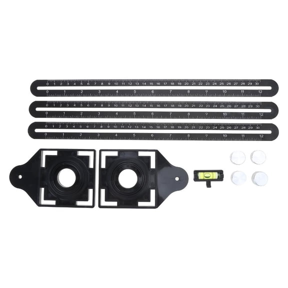 MOMOJIA Lightweight Hole Locator with Doble for Head Adjustable Ceramic Tile Open Ruler Metal Alloy Wear-resistant for New House