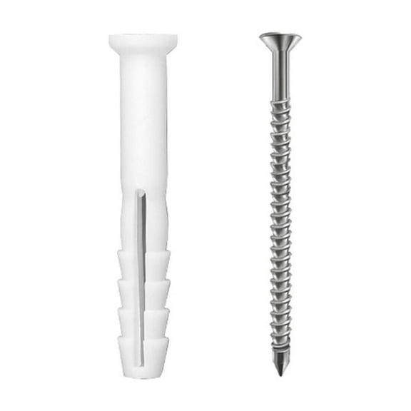 MOMOJIA Upgraded Screws & Wall Plugs Set Assorted Plugs & Screws for Brick Concrete