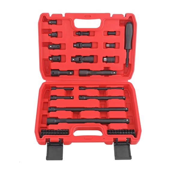 MOMOJIA Upgrades 59pcs Socket Attachments Comprehensive Socket set Automotive Repair Tool with Storage for Auto Maintenance Use