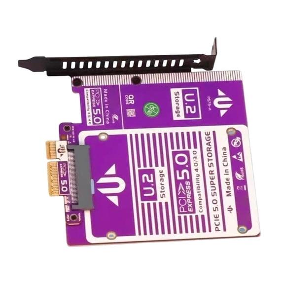 MOMOJIA Vertical Mount NVMe Adapter Card Supports PCIe 5.0 4X And SFF 8639 Compatibility