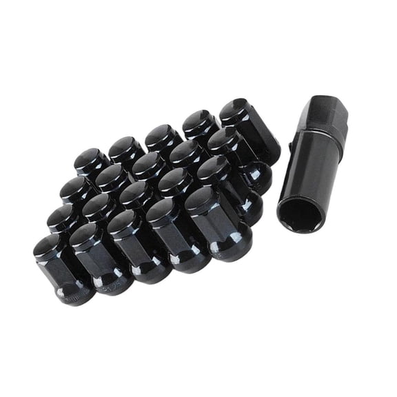 MOMOJIA Vibration Resistant Carbon Steel Lug Nuts Bolts With Tamper Proof 7Point Design