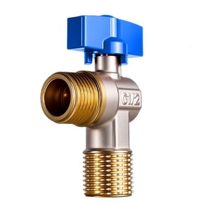 MOMOJIA Water Flows Control Valves 1/2inch Turn Angle Stop Valves Hot/Cold Water Shut Off Valves for Heating and Plumbing Systems