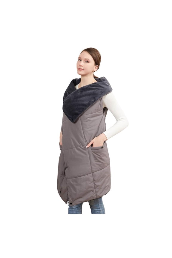 Wearable Heated Blanket Vest Temperature Removable Design Comfort Fit