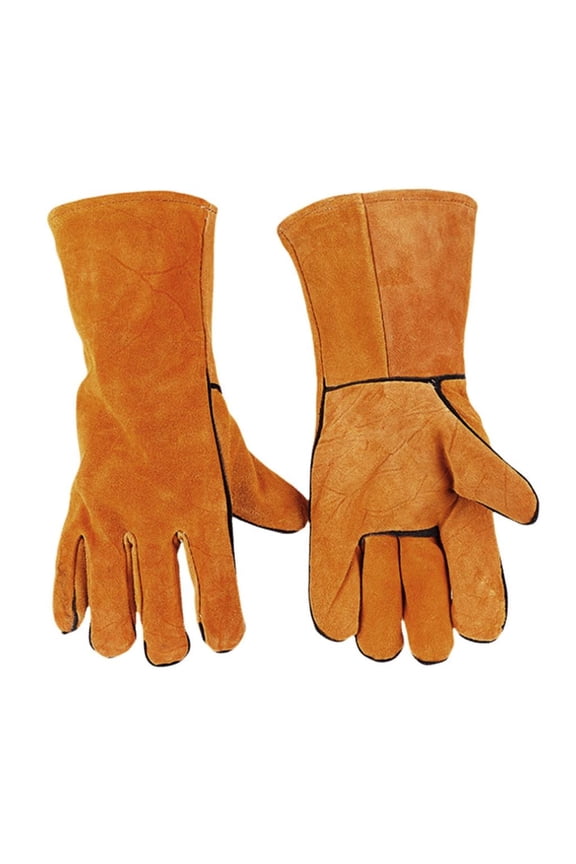 Welding Gloves Heat/Fire Resistant Leather High-temperature Resistant Gloves