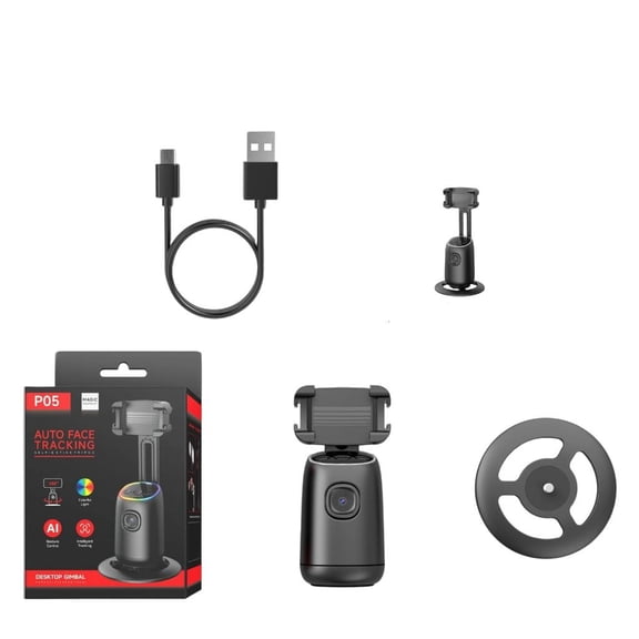 MOMOJIA Whirling Auto Follow Phone Stand For Desktop Video Recording And Face Following