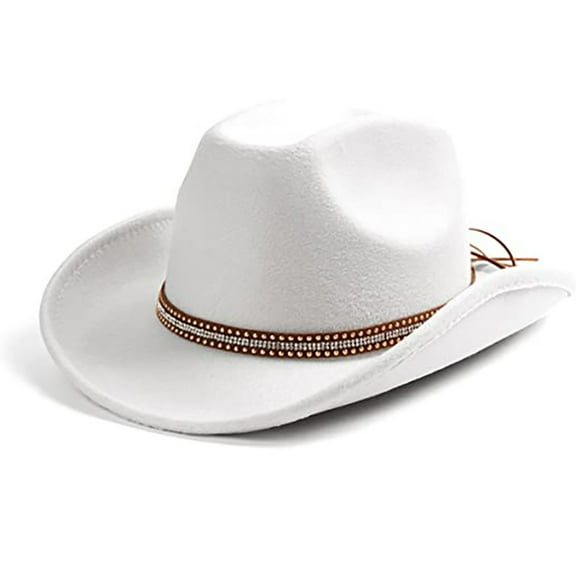 MOMOJIA Wide Brim Cowboy Hat Disco Hat for Bachelorette Party Stage Dancing
