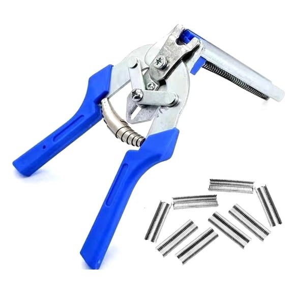 MOMOJIA Wire Meshes Fastener Tool With 600 Replacement M Clips Reinforced Grip Design For Rabbits Hutches & Chicken Coops Cages