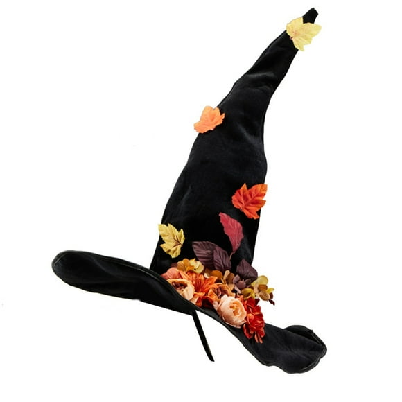 Witch Hat forHa110weenPunk Flower Wizard HatC0sp1ayCostume Hat Accessories Headwear Masquerade Headpiece
