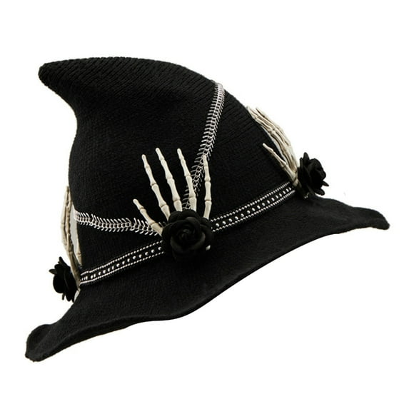 Witch Hat forHa110weenPunkSku11Hand Flower Wizard HatC0sp1ayCostume Accessories Headwear Masquerade Party Supply
