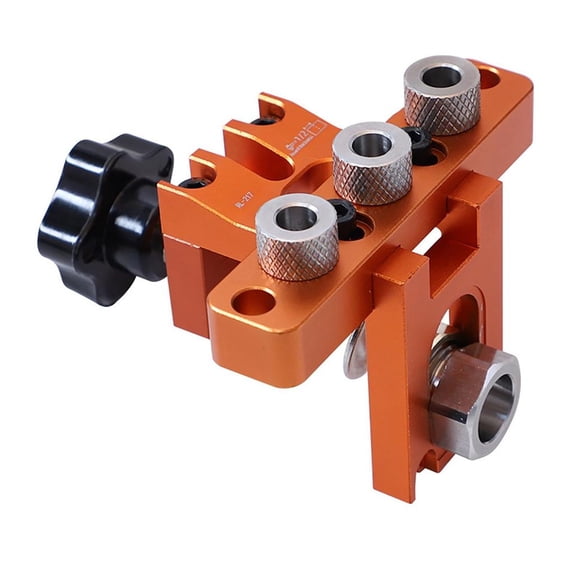 MOMOJIA Dowel Jig Kit Self-Centering Handhelds Dowel Jig with 3 Metal Bushing Size 8mm Complete Doweling Jig Kit