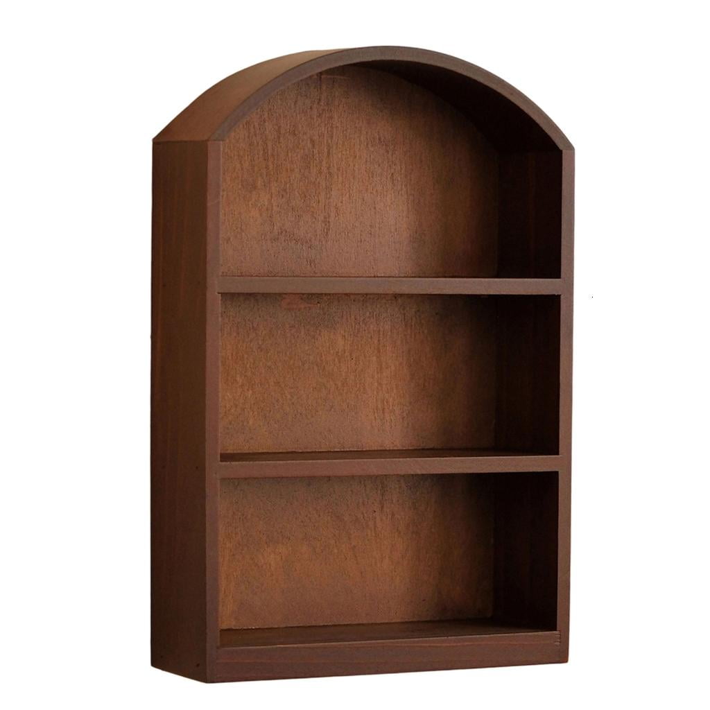 MOMOJIA Wooden Desktop Display Cabinet With Tempered Glass Door Multifunctional Storage Organizers For Home Office Decors