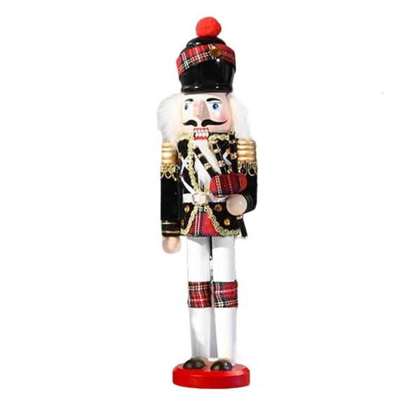 MOMOJIA Wooden Nutcrackers Ornament Christmas Decorations Figures Puppet Home Decors