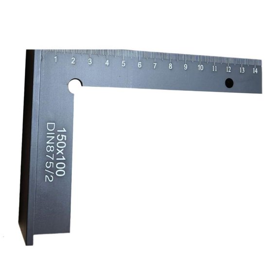 MOMOJIA Woodworking Ruler Aluminium Square Measuring Tool with Seat Right Angles Positioning Block Layout Hand Tool Ruler