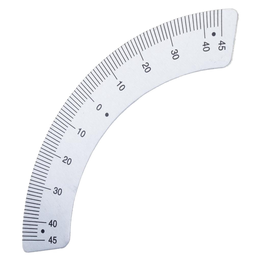 45mm Ruler MOMOJIA Woodworking Tool Ruler Protractors Milling Machine Part Angles ...