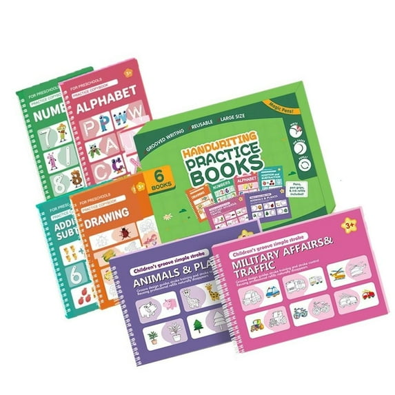 MOMOJIA Writing Practice Notebook With Sketching Pages Grooved ...