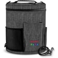 thumbnail image 1 of MOMOTOYS Compact Crochet Yarn Organizer & Storage Bag for Yarn & Crochet Hooks, Gray, 1 of 8