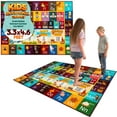 thumbnail image 1 of MOMOTOYS Learning Playmat, Alphabet, Numbers & Animals Playroom Kids Rug, 3.3 ft x 4.6 ft w/ Coloring Book, 1 of 6