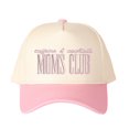 thumbnail image 1 of MOMS CLUB Embroidered Patchwork Trucker Cap | Adjustable Unisex Snapback, Mom Community Essential, 1 of 11