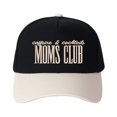 thumbnail image 1 of MOMS CLUB Embroidered Patchwork Trucker Cap | Adjustable Unisex Snapback, Mom Community Essential, 1 of 11