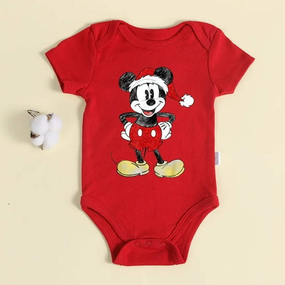 MOMSTAG Cotton Baby Mickey Print Infant Outfit