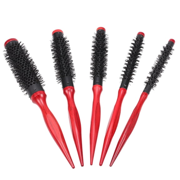 MOMT 12mm Hair Round Brush Quiff Roller Comb for DIY Hairstyle, Nylon Brushing Roller Comb with Cuspidal Handle for Women Styling in Salon & Home (10.4 inches / 26.5 cm)