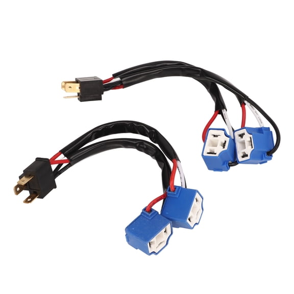 MOMT 2 Pcs H4 9003 Wire Harness Sockets Male to Female 2 Way Splitter Wiring Harness for Truck Pickup LED Wire Cable Plug Headlight Conversion Cable Wire 13 inches / 33.02 cm