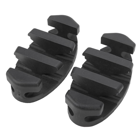 MOMT 2-Piece Kayak Zigzag Anchor Cleat for Inflatable Boats and Canoes, Antislip Line Winder Sea Fishing Accessory, Plastic Deck Cleat (5.9 inches / 15 cm)