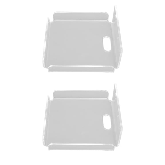 MOMT 2pcs Small Speaker Wall Shelf Acrylic Adhesive Space Saving Floating Shelf for Home Office