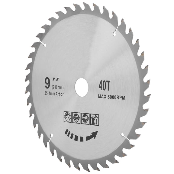 MOMT 9.1 Inch Carbide Saw Blade 40T Alternate Teeth Professional Woodworking Sharping Disc Cutting Tools for Circular and Miter Saws (9.1 in / 230 mm)
