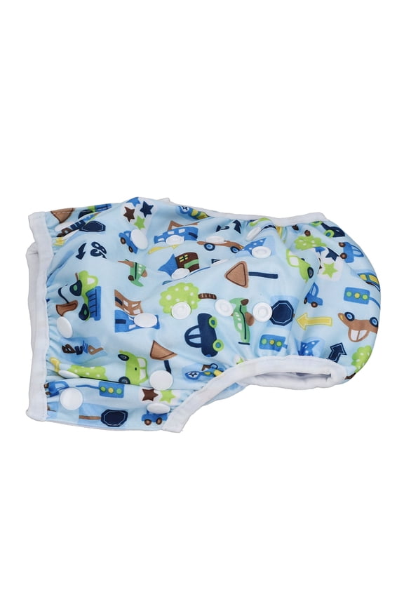 Baby Swim Diapers 2-Pack, Reusable Washable Infant Swimming Pants, Waterproof Breathable Toddler Swim Wear for 0-2 Years Newborn, Fit Up to 20 inches / 50.8 cm Waist (Ocean Blue / Mint Green)