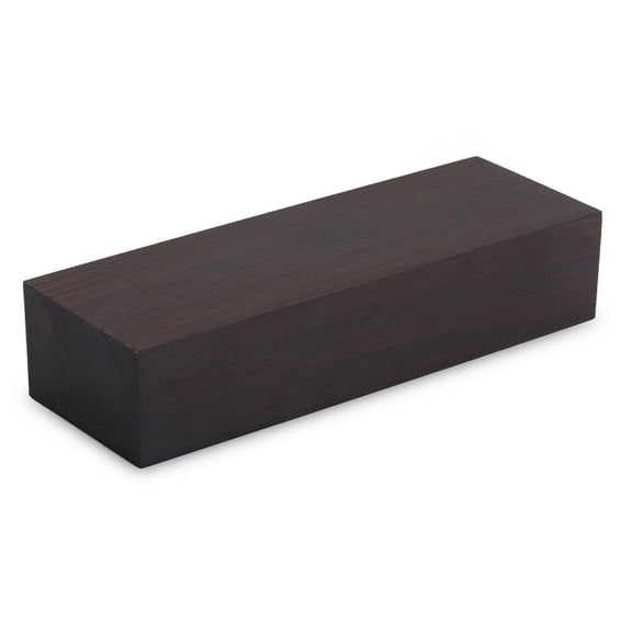 MOMT Black Ebony Wood Lumber Blank 12x4x2.5cm / 4.72x1.57x0.98 Inches Fine Grain Smooth DIY Timber Handle Plate Material for Musical Instruments