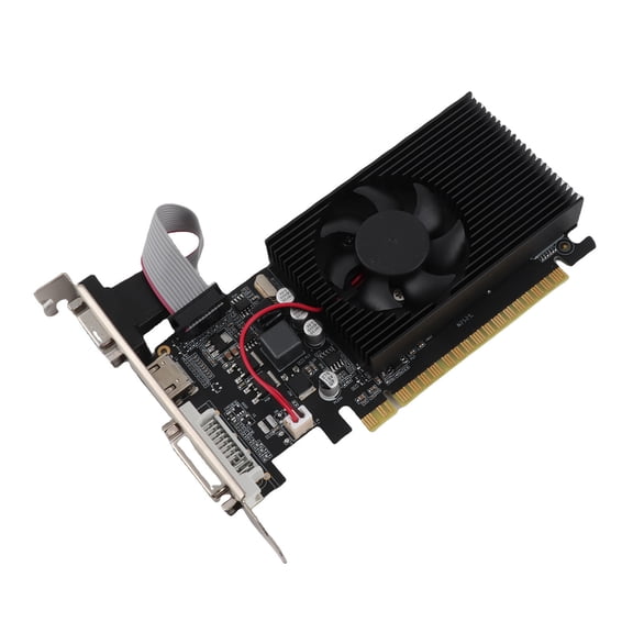 MOMT Desktop Graphics Card 4GB DDR3 128bit 700/1400MHz DVI HD VGA PCI Express X16 3.0 Gaming Video Card for Computer Chassis