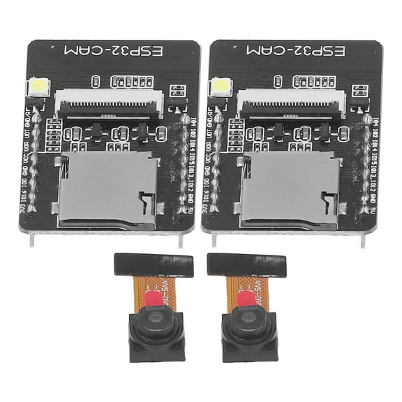 MOMT ESP32 CAM Development Module WiFi Bluetooth 2 in 1 Board with Camera Electronics Computer Components Microcontrollers Dual Processor Wireless Connectivity 2-Pack (4.72x3.15x0.39 inches)