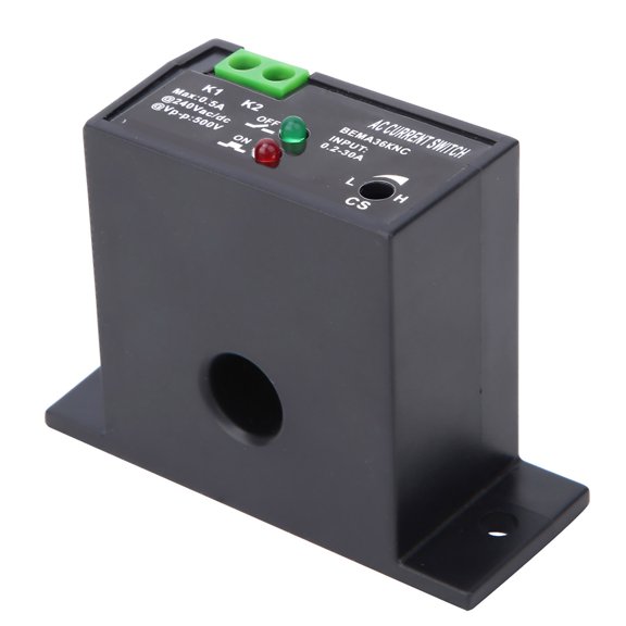 MOMT Flameproof AC Current Sensing Switch 0.2-30A Normally Closed Self Powered Protection Relay Sensor (1.81 x 2.56 x 0.98 inches / 4.6 x 6.5 x 2.5 cm)