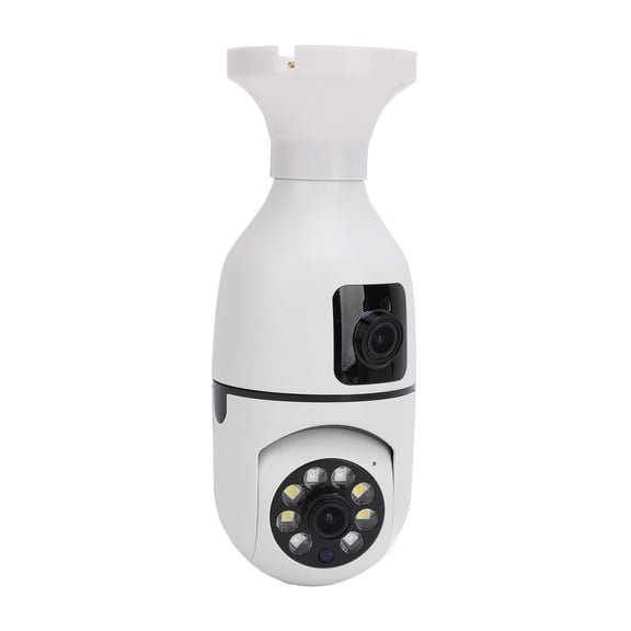 MOMT Light Bulb Security Camera 1080P Dual Lens Wireless Surveillance Night Vision 110-240V