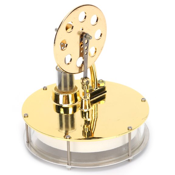 MOMT Low Temperature Stirling Engine Model, High Performance External Combustion Stirling Engine Motor Kit for Physical Science Labs and Educational STEM Experiments (7.87 x 5.51 x 4.33 in)