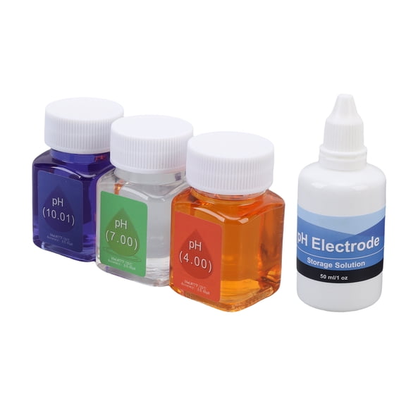 MOMT PH Calibration Solution Kit 50ML (1.7 oz) PH 7.00 4.00 10.01 Standard Buffers with 30ML (1 oz) Probe Protective Liquid for Water Quality Tester Accuracy