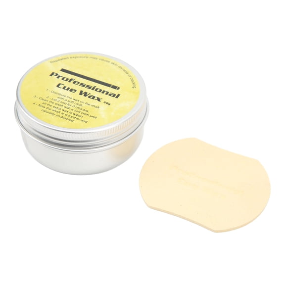 MOMT Pool Cue Wax Silky Shaft Wax 1.69 fl oz / 50ml, Wooden Shaft Maintenance Wax with Polishing Sheet