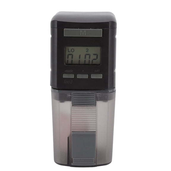 MOMT Premium Automatic Fish Feeder Timer, Smart Aquarium Auto Food Dispenser for Vacation and Daily Use, Digital LCD Screen Feeder for Goldfish, Koi, and Fish Tank, 7.87 Inches / 20.0 cm Length