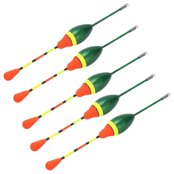 MOMT Premium High Sensitivity Fishing Floats Bobbers, 5pcs Durable Spring Oval Stick Slip Floats for Freshwater and Saltwater Angling, Essential Fishing Tackle Accessories (15 inches / 38.1 cm)