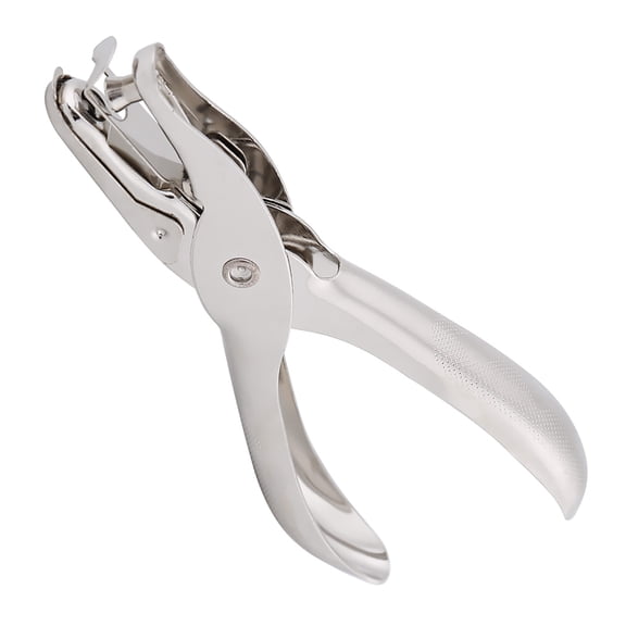 MOMT Premium Single Hole Paper Puncher Metallic Handheld Circle Hole Punch for Crafts Scrapbooking Tickets - 5.11 inches / 13 cm Length Pocket Sized Metal Tool