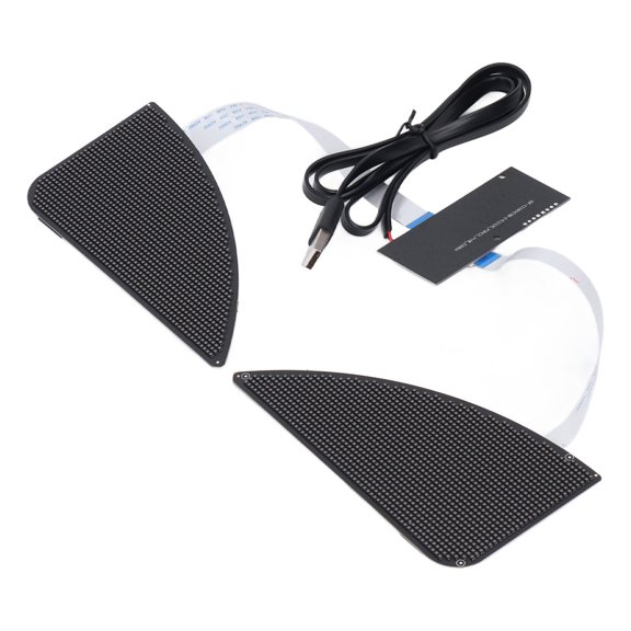 MOMT Programmable LED Sign, 32x64 Dot Matrix Scrolling Flexible Digital Eye Sign for Car or Backpack, APP Control (5.31 x 2.95 inches / 13.5 x 7.5 cm)