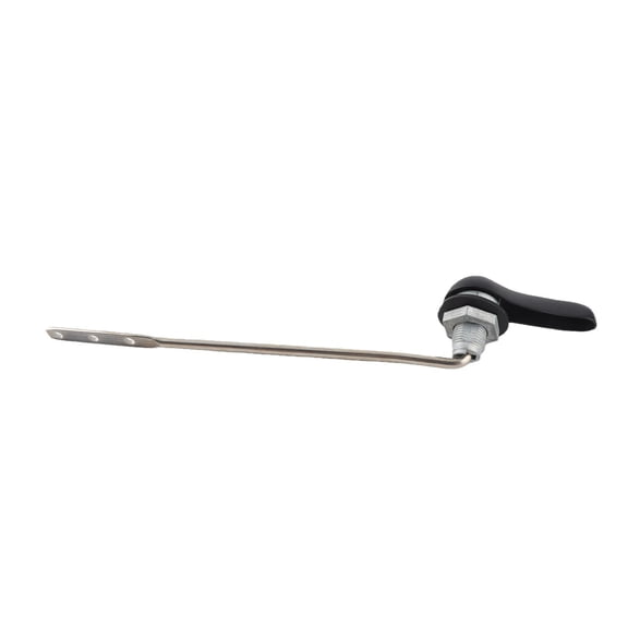 MOMT Side Mount Toilet Handle Zinc Alloy Black Toilet Flush Handle Replacement for Home Bathroom, 10.6 inches / 27 cm