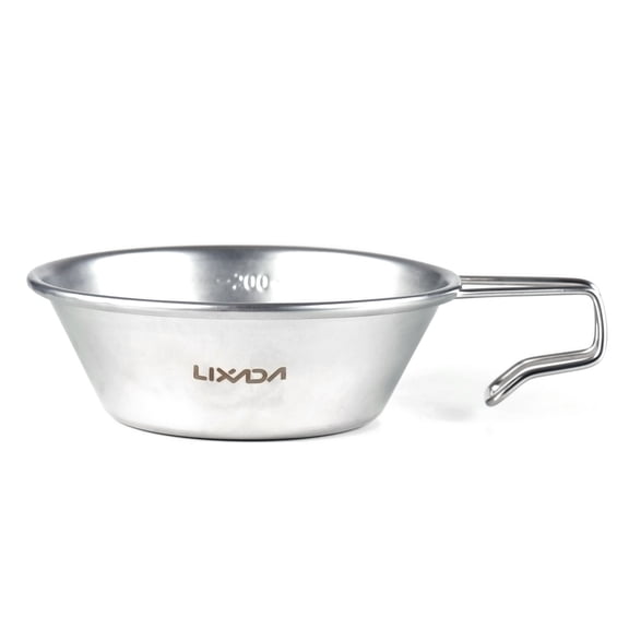 MOMT Stainless Steel Travel Sierra Cup 200ml / 6.76 oz Measuring Camping Bowl for Backpacking and Hiking
