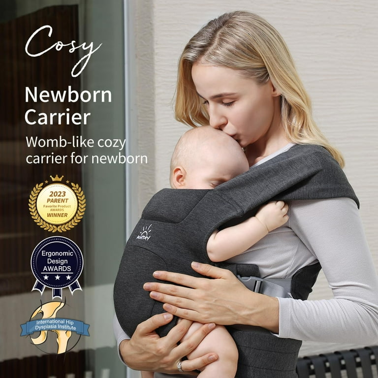 MOMTORY Newborn Carrier, Baby Carrier, Cozy Baby Wrap Carrier(7 