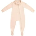 thumbnail image 1 of MON CHOU Footed Pajamas 100% Organic Pima Cotton Sleeper, Pocket for Security Tracker, Baby Infant Unisex-Sizes 9-12 Months, 1 of 6