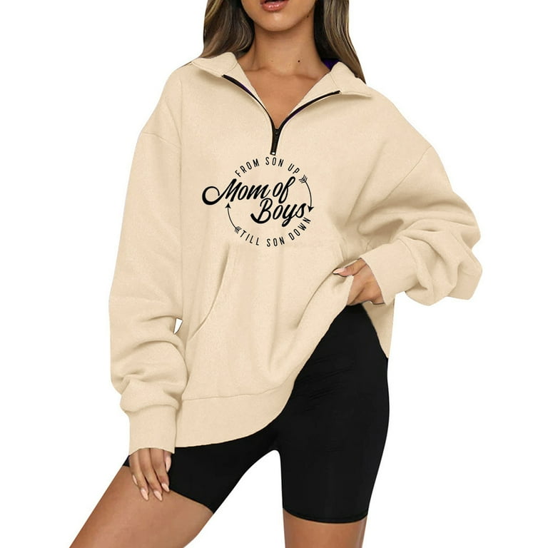 Quarter zip sweatshirt with pockets online