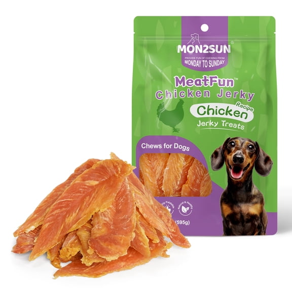 MON2SUN Chicken Jerky Slice Dog Treats, 21 oz