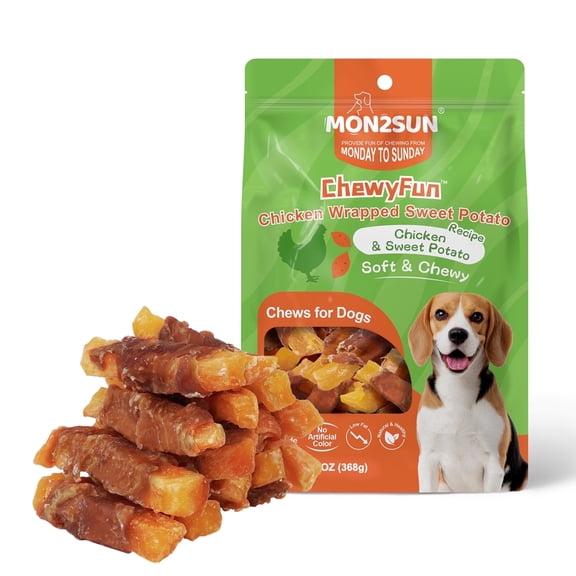 MON2SUN Chicken Wrapped Sweet Potato Small Dog Treats, 13 oz
